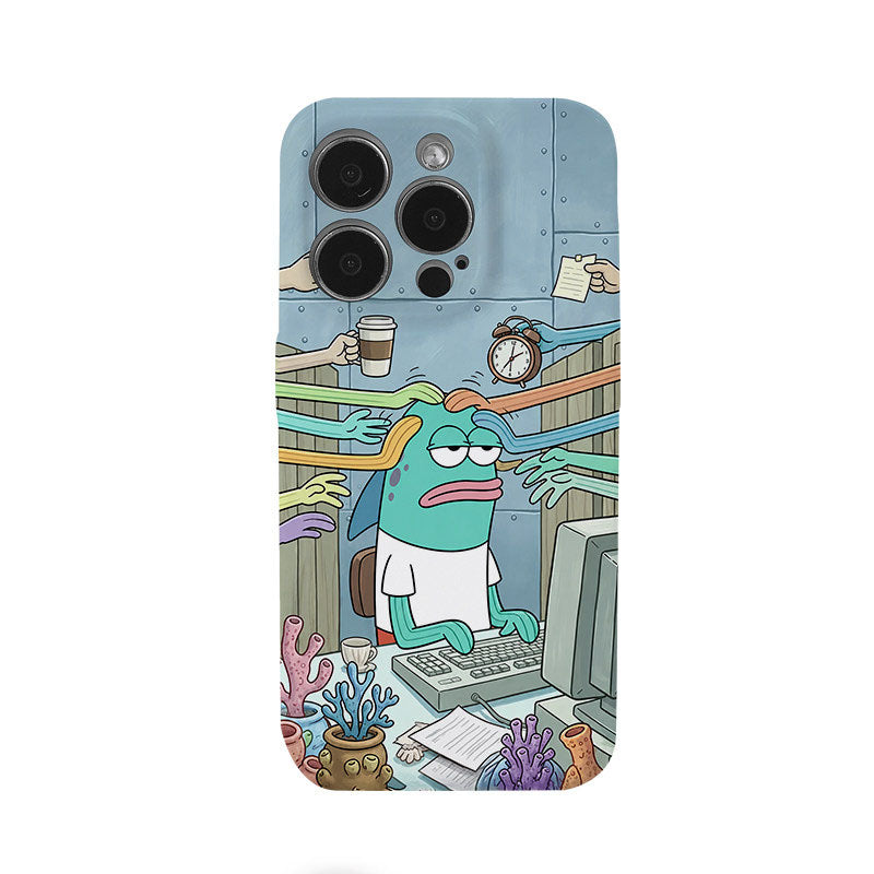 Bikini Bottom Background Fish Phone Case